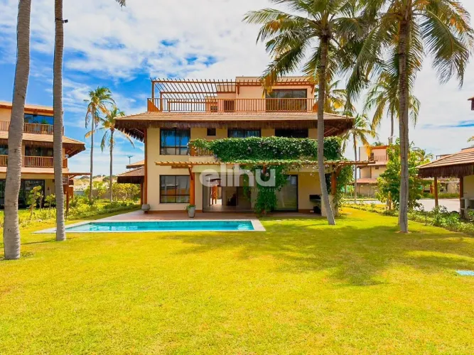 Casa alto padrão | Frente Mar à venda no Eco Village Fortim | Com 5 suítes