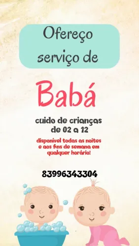 Baba e cuidadora 