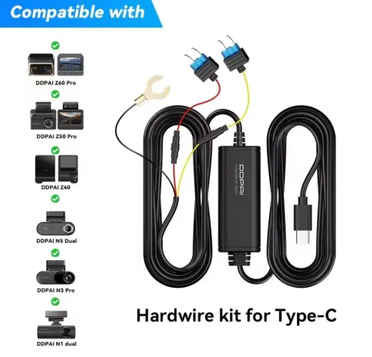 Kit hardwwire 24h monitoramento  DDPAI