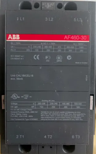 Contator ABB. AF460. Novo..zerado.