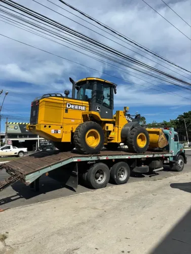 Prancha para transportar máquinas carregadeiras retro escavadeira hidráulica