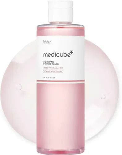 Medicube PDRN Pink Peptide Toner I Pink Glow Toner para estimular a pele, suavizar