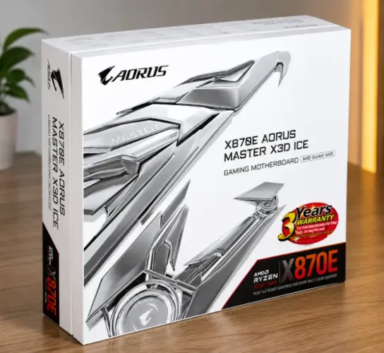 Placa Mãe Gigabyte X870E AORUS Master X3D ICE Socket AM5 / DDR5