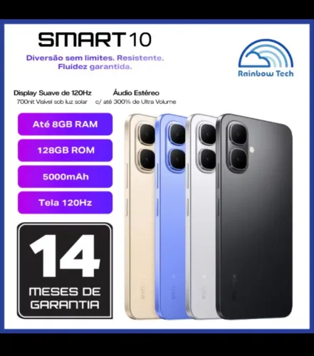 Celular INFINIX Smart 10 128gb 4gb RAM, dual sim