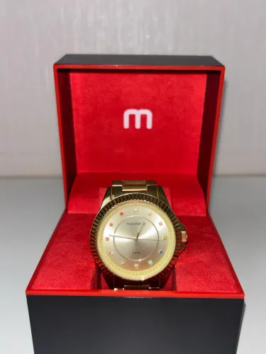 Relógio Mondaine Dourado Feminino