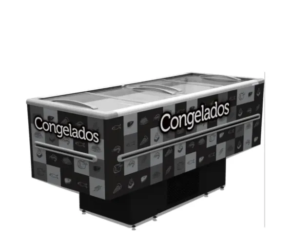 Ilha congelados 568 litros fricon 2 metros
