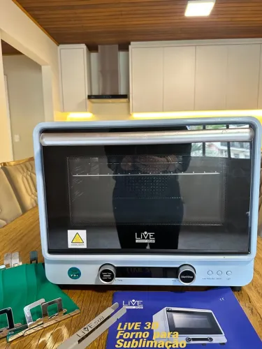 ? FORNO PARA SUBLIMAÇÃO LIVE SUB 3D 40 Litros + ACESSÓRIOS