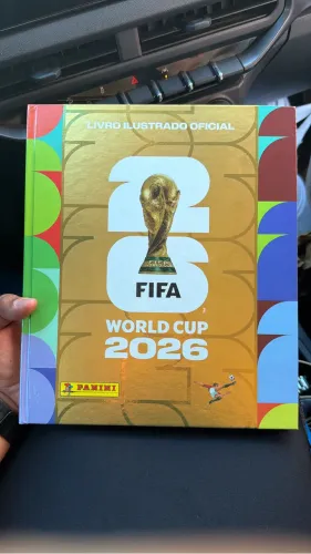 Álbum da copa 2026 Dourado Capa Dura