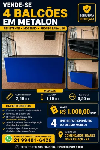 BALCOES EM METALON