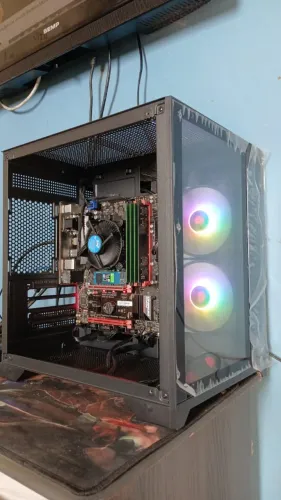 CPU core i5 7400 16gb ddr4 ssd 120gb fonte 500w 80 plus aceito cartão