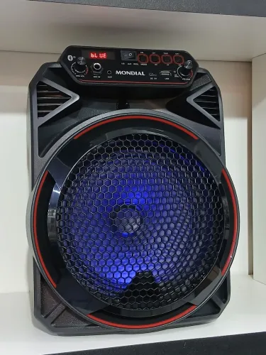 CAIXA DE SOM MONDIAL CM150 - 150 WATS - BLUETOOTH-RADIO,AUXILIAR E ENTRADA P10 - NOVO