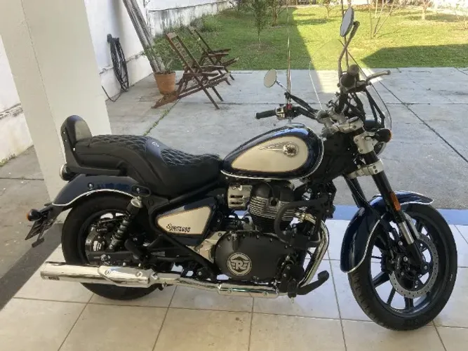 Royal Enfild Super Meteor 650cc Celestial Blue ABS 2025 Km Baixa