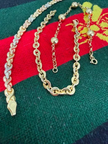 Pulseiras Femininas de ouro 18k procedência garantia eterna
