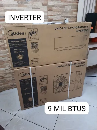 Ar Condicionado 9000 BTUs Midea Ecomaster Inverter Lacrado