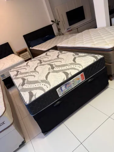 Colchão Casal FIRME NOVO COM BAÚ - Entrego!