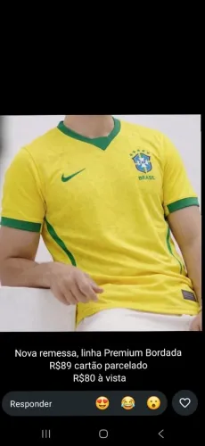 Camisa do Brasil Tamanho GG