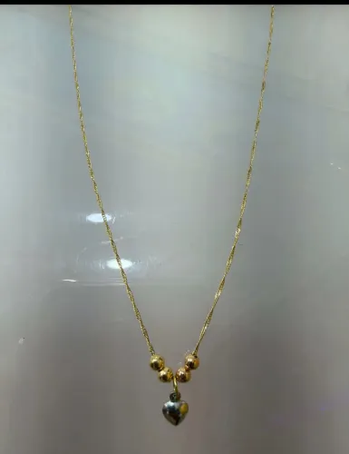 Lindo cordão ouro 18k com esmeralda 