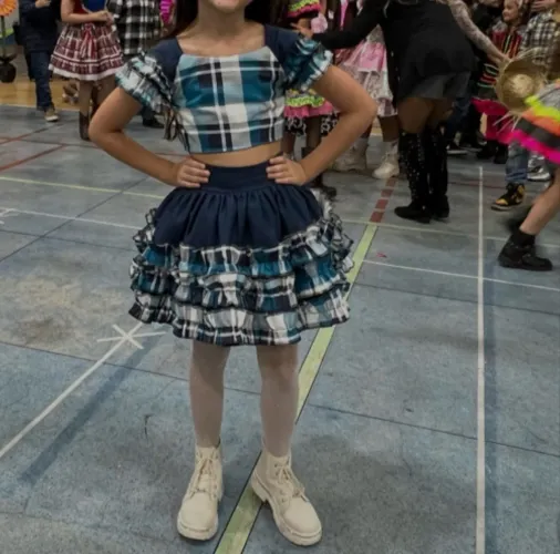 Vestido festa junina 7/8 anos