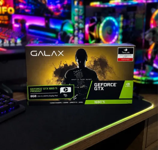 Placa de video GTX 1660 Ti 6GB em estado de Nova