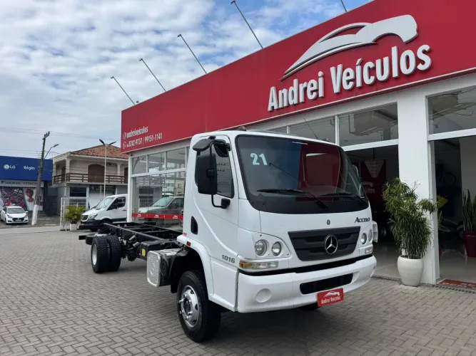 ACCELO 1016 COMPLETO CABINE BOLHA BRANCA 2021/2021