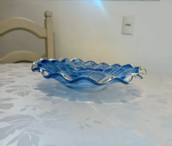 Centro de mesa vidro - Azul