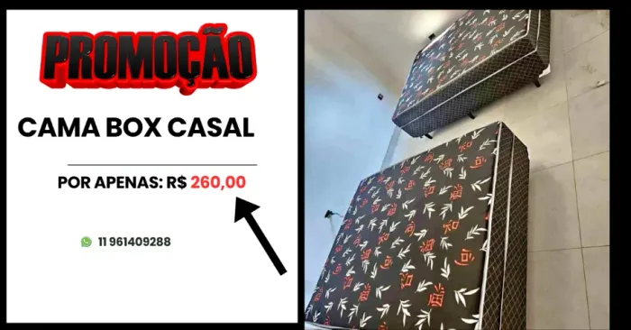 cama box casal (promoção limitada)