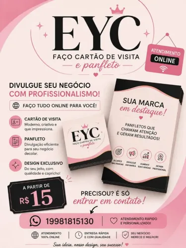 Ofereço meus serviços digitais