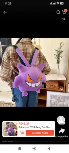 Mochilinha pokemon
