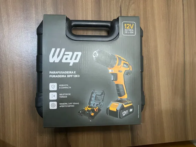 Parafusadeira WAP 12V Nova na Maleta 