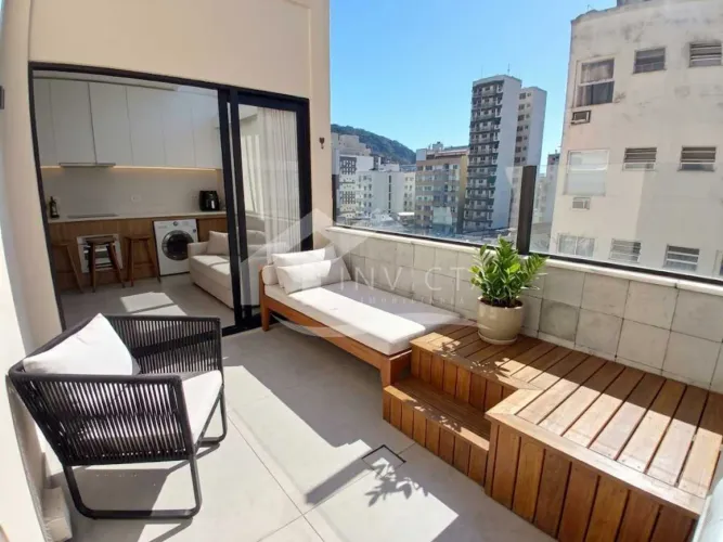 QUARTO E SALA TOTALMENTE REFORMADO COM VARANDA