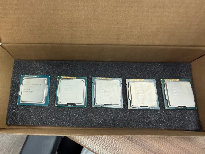 Lote 5 Processadores Intel i5-2400 e i3-4170