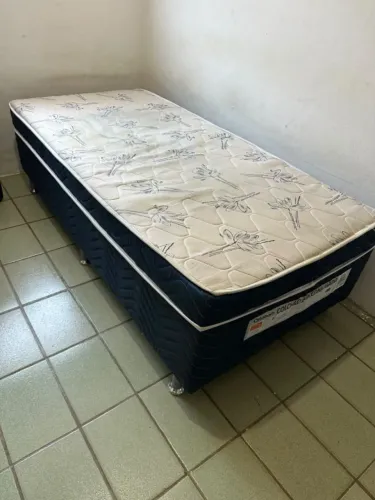 Cama box de solteiro conjugada Ortobom