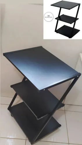 Carrinho auxiliar bancada estética