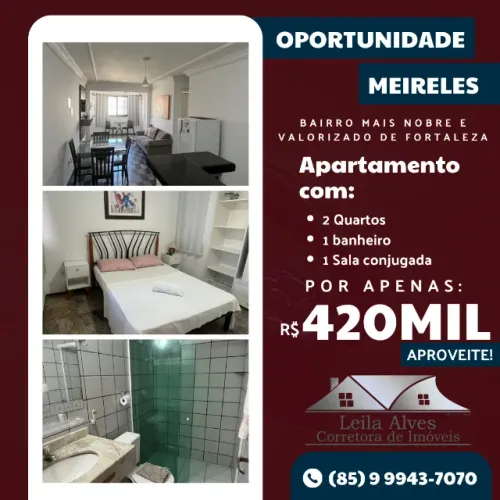 Apartamento à Venda - Avenida Monsenhor Tabosa - Praia de Iracema