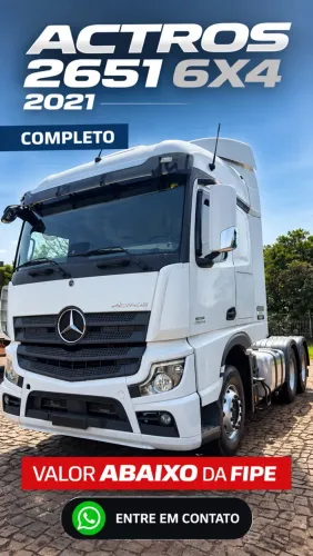 Actros 2651 S 6x4 2021 - Repasse R$380.000,00