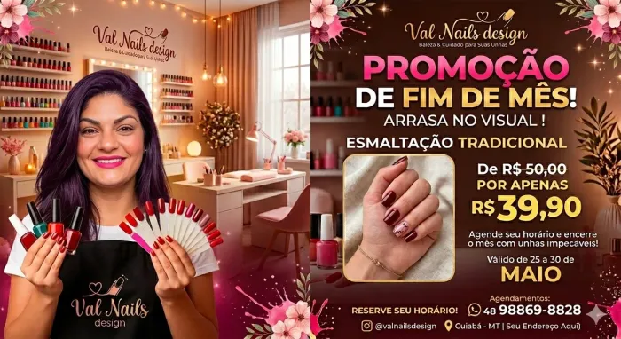Unhas perfeitas com desconto:esmaltação tradicional 