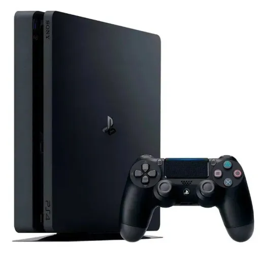 Playstation 4 Ps4 Slim 1tb Preto acompanha 2 controle Original todos os cabos 3 jogos 