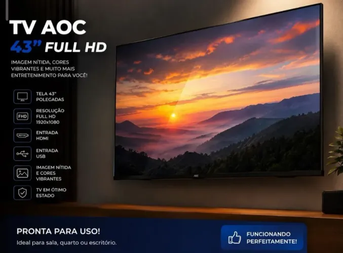 Televisão semi nova impecável