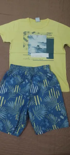 Conjuntos shorts e camiseta pra meninos