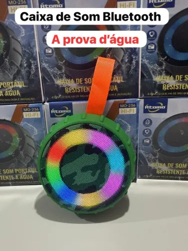 Caixa de Som Bluetooth Resistente à Água ? Som Forte + Bateria Longa