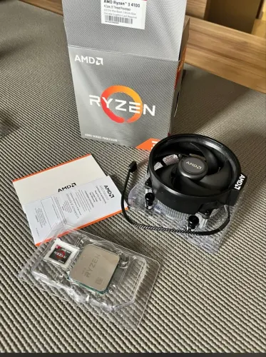 Processador Ryzen amd 3 4100 embalagem aberta produto novo