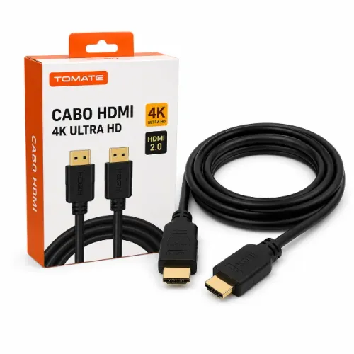 CABO DISPLAYPORT PARA HDMI 4K - 3 METROS - NOVO - DITUDO TECH E VARIEDADES