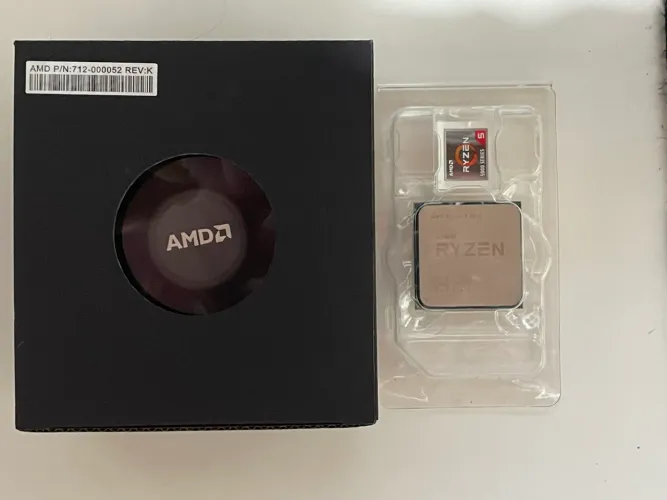 Ryzen 5 4500 AM4 semi novo + cooler box novo com caixa