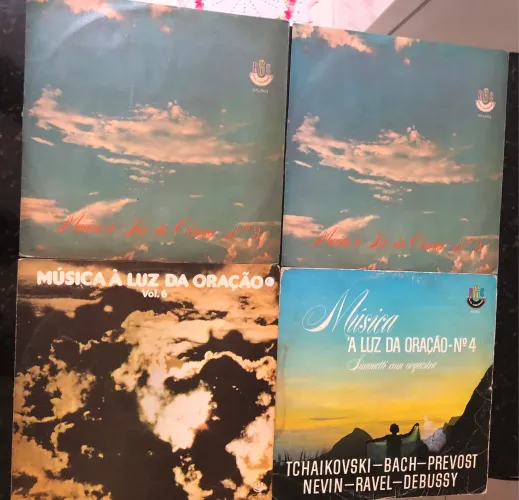Lote LPs Música a Luz da oração vol. 3, 4 e 6