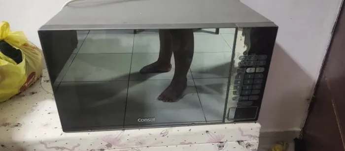 Microondas com defeito 