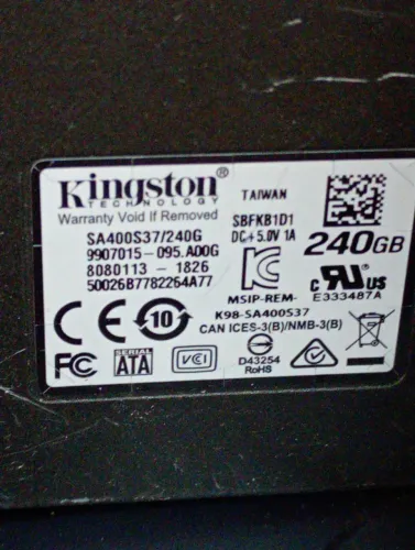 Ssd Kingston 240  original  Só Venda 