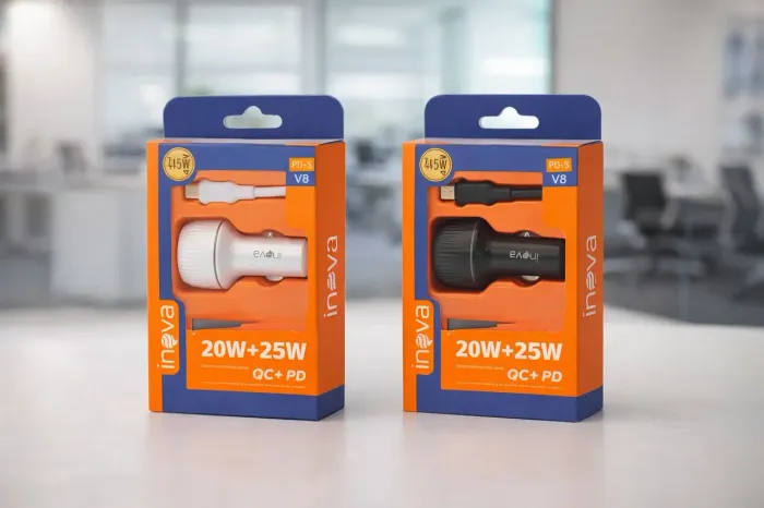 ? Carregador Veicular Ineva 45W - Turbo Power QC + PD ?(entrego)