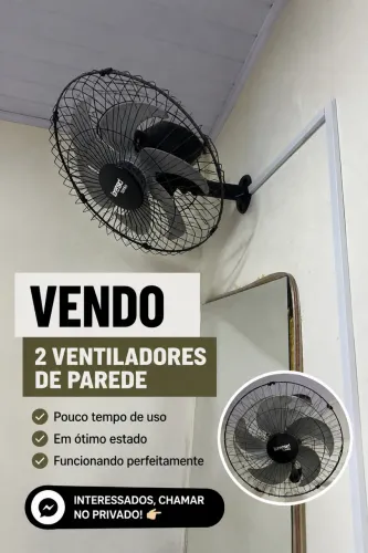 Vendo 2 ventiladores de parede Lorensid Tufão