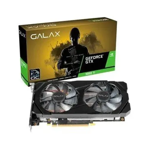 Placa de Video GTX 1660 Ti 6GB 1 Click OC G6 192B Galax - 60IRL7DSY91C, Galax, GTX 1660 Ti