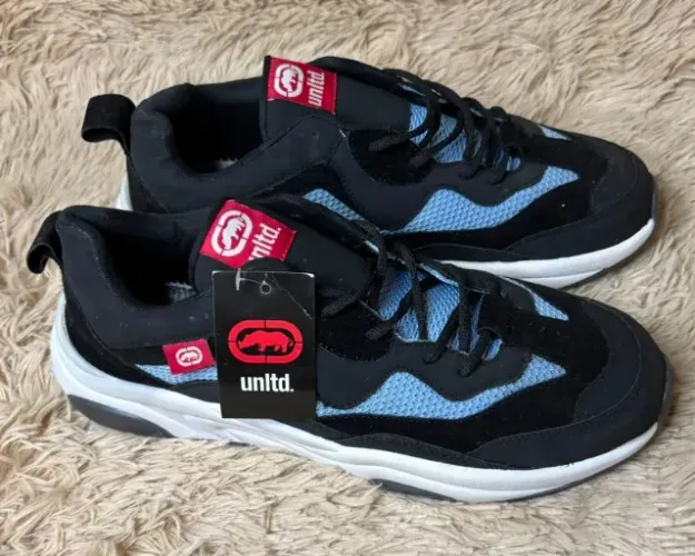 Tênis Ecko Club Masculino Preto/Azul Tamanho 43 Original